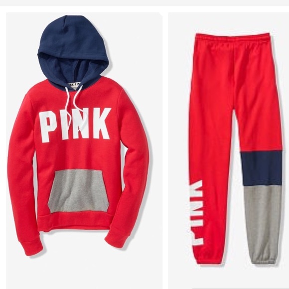 🚫SOLD🚫VS PINK COZY CAMPUS PERFECT PULLOVER SET - Picture 2 of 8